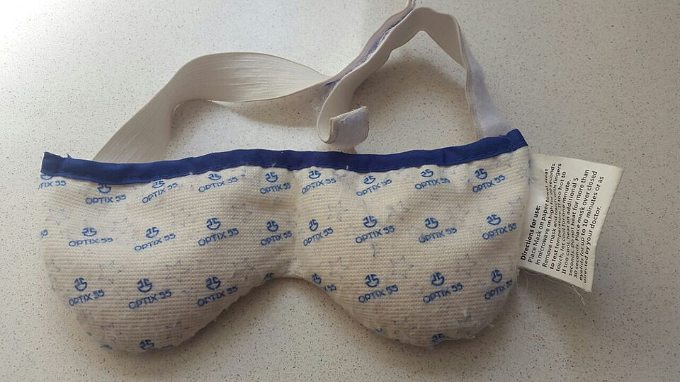 Een warmtemasker voor de ogen